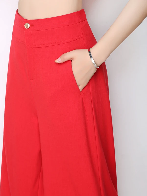 بنطلون حرير واسع فاخر