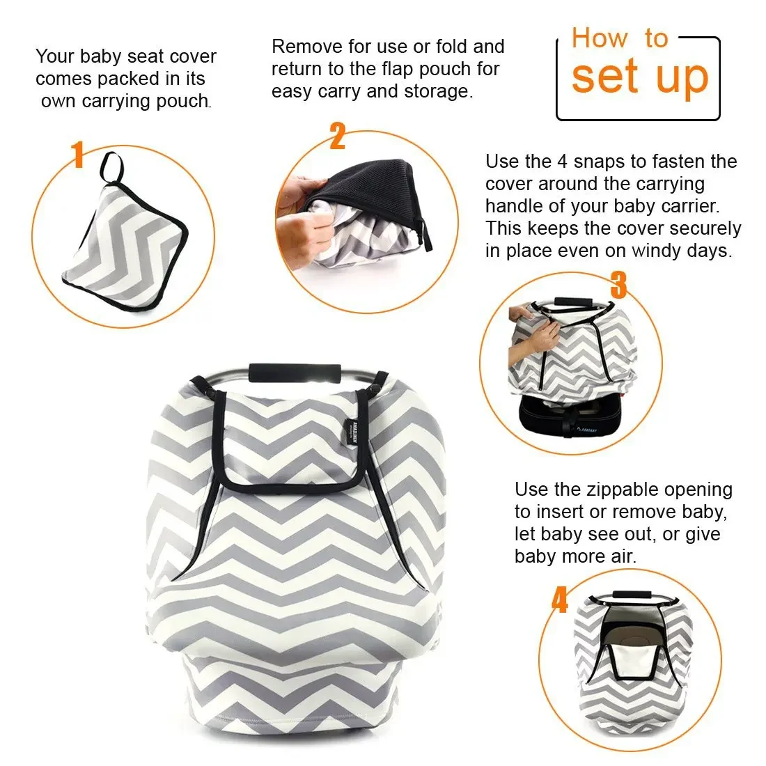 Baby Basket Cover Warmer Car Seat Cover Stroller Feeding Towel Child Vehicle Cloth Soft Comfortable Breathable