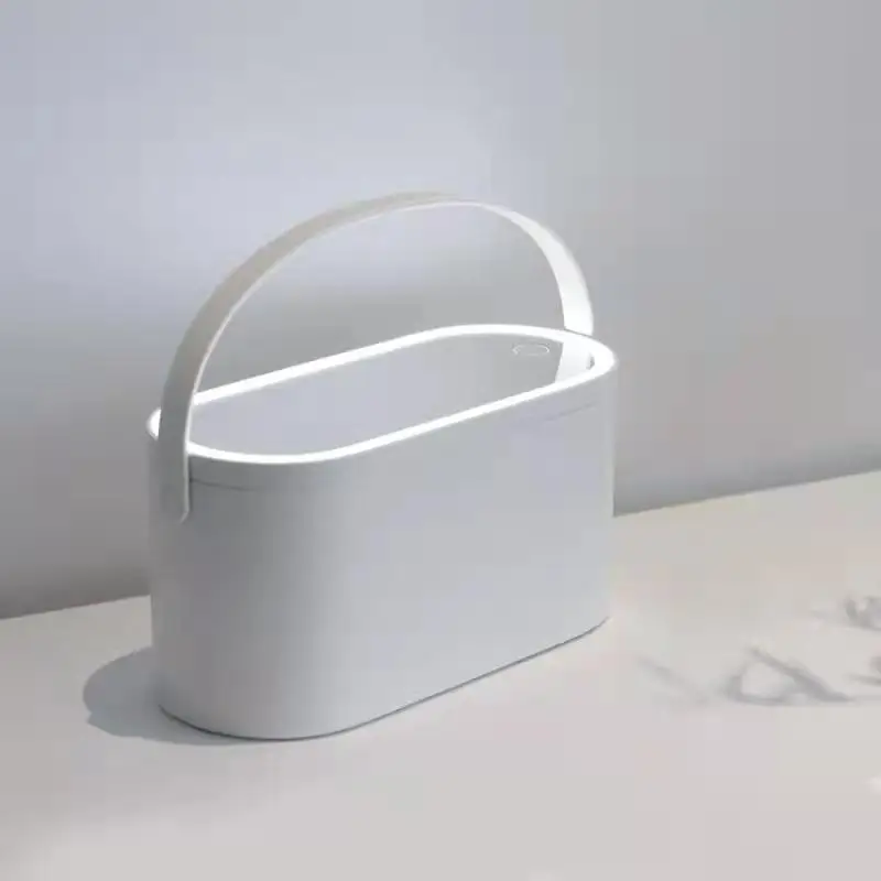Portable LED Light Storage Box with Mirror