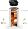 400ML Stainless Steel Coffee Cup Travel Thermal Mug Leak-Proof Thermos Bottle Tea Coffee Mug Office Business Style Thermos 3