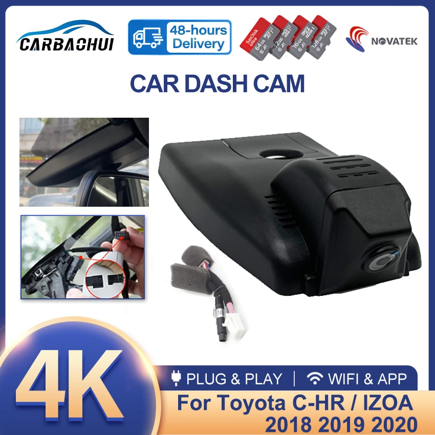 4K HD 2160P Plug and play Car DVR Dash Cam Camera Video Recorder For