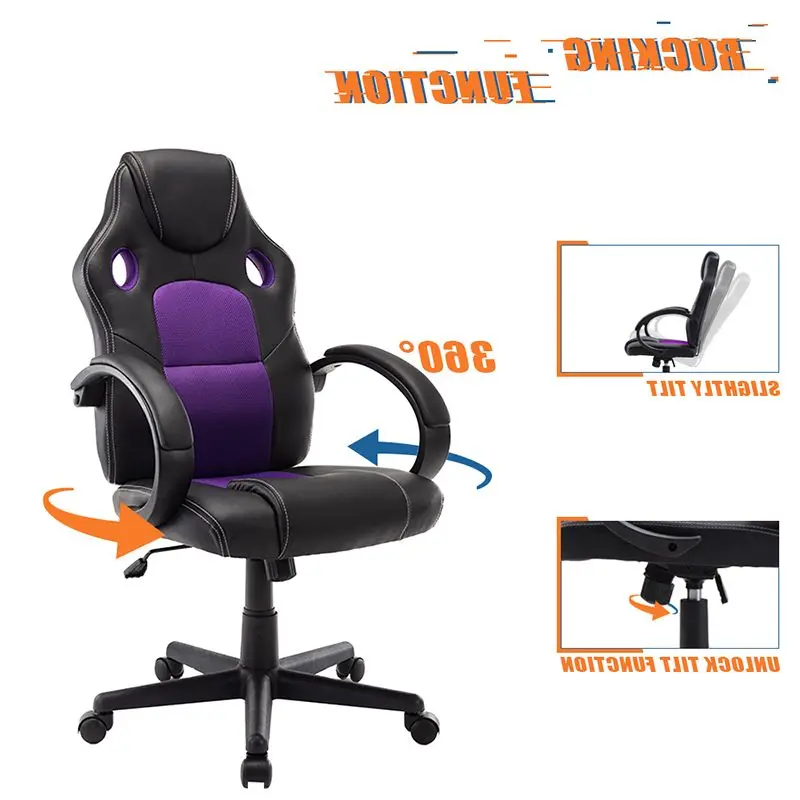 Description Picture 6 of itemPlaystation-ordenador, escritorio, reposabrazos, silla giratoria ergonomica para adultos y ninos