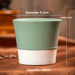 Handcrafted Arabic Coffee Ceramic Mug - Color Glaze Middle Eastern Espresso Cup Gift Set - 120 - 300ml (300ml Style 03)