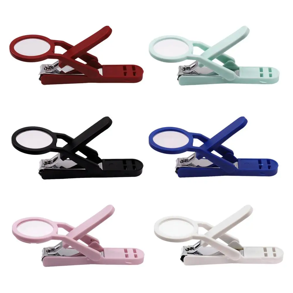 Nail Clipper with Magnifying Glass The Elderly Practical Stainless Steel Nail Clipper Anti-splash Beauty Big Clipper Tool Gifts 6