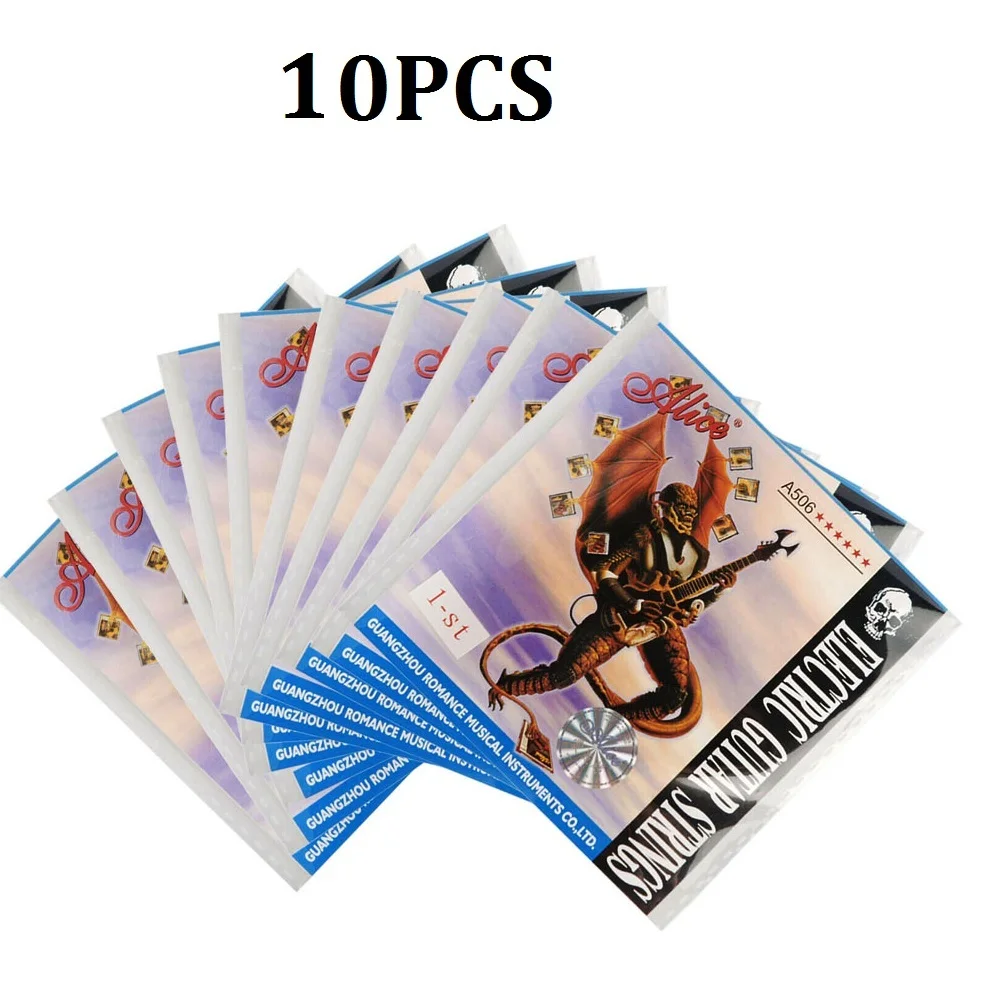 

10pcs Alice A506SL Steel 1st E First Single Electric Guitar Strings 009 inch