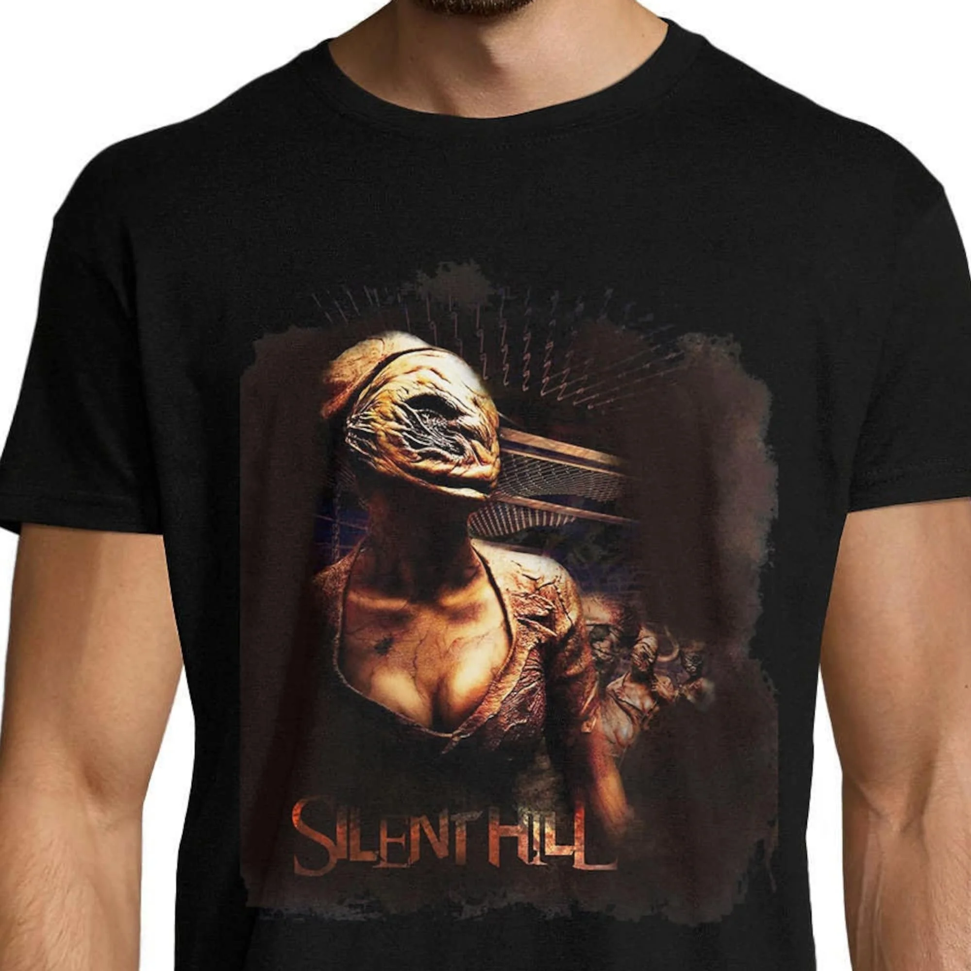 Silent Hill Horror Nurse Cover Art Mannner Baumwolle T Shirt