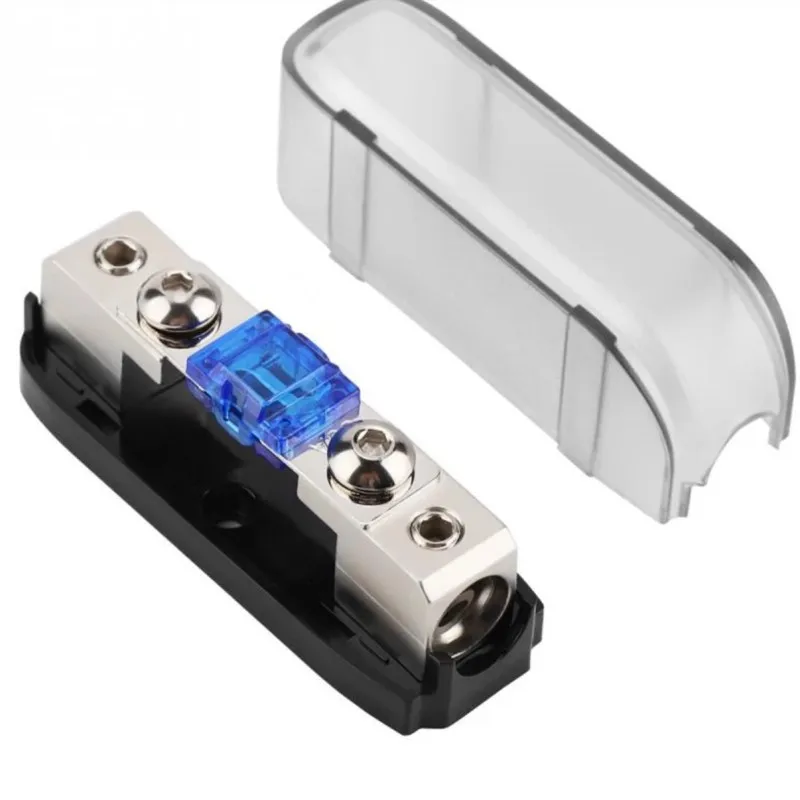 Fuse Holder Car Audio Power 30-150A Stereo Audio Single Way AGU Power Distribution Block Fusebox