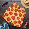 Funny Pizza Pattern Beach Shorts Men 3D Printing Pizza Board Shorts Swimsuit Summer Quick Drying Ice Shorts Sportwear GYM Shorts 3