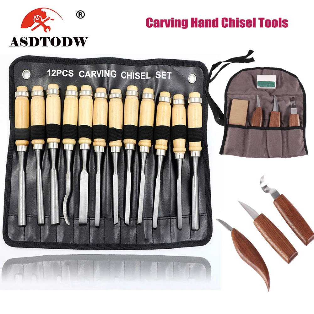 Wood Carving Tools Chisel Woodworking Cutter Hand Tool Set Wood Carving  Knife DIY Peeling Woodcarving