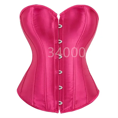 Caudatus Black Corset Top Plus Size Bustiers Overbust Satin Sexy Costume Corselet Brocade Vintage Style Bridal Korsett Women - Image 22