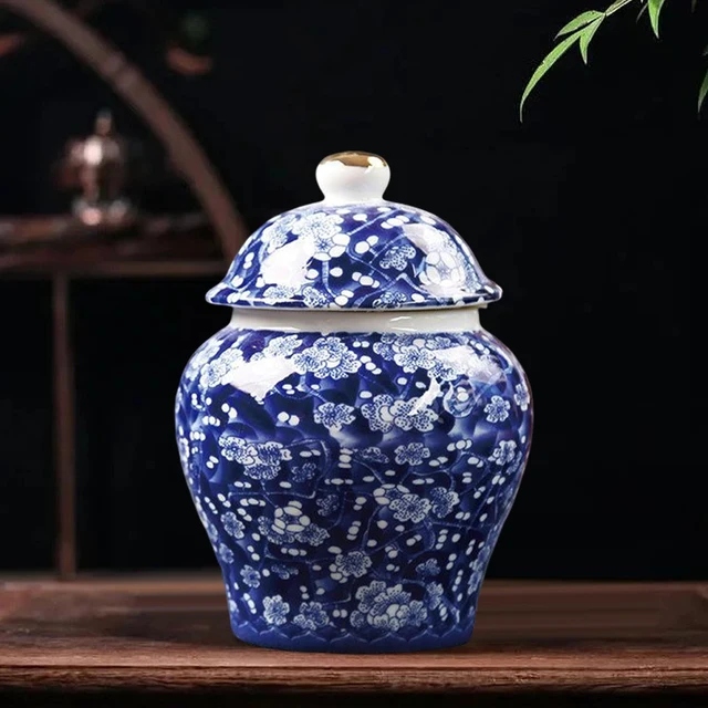Ősi Kínai Stílusú Kreatív Porcelán Gyömbér Edény Dekoratív Kerámia Virág Váza Asztal Központi Virágrendezés A Kávézóhoz - Image 2