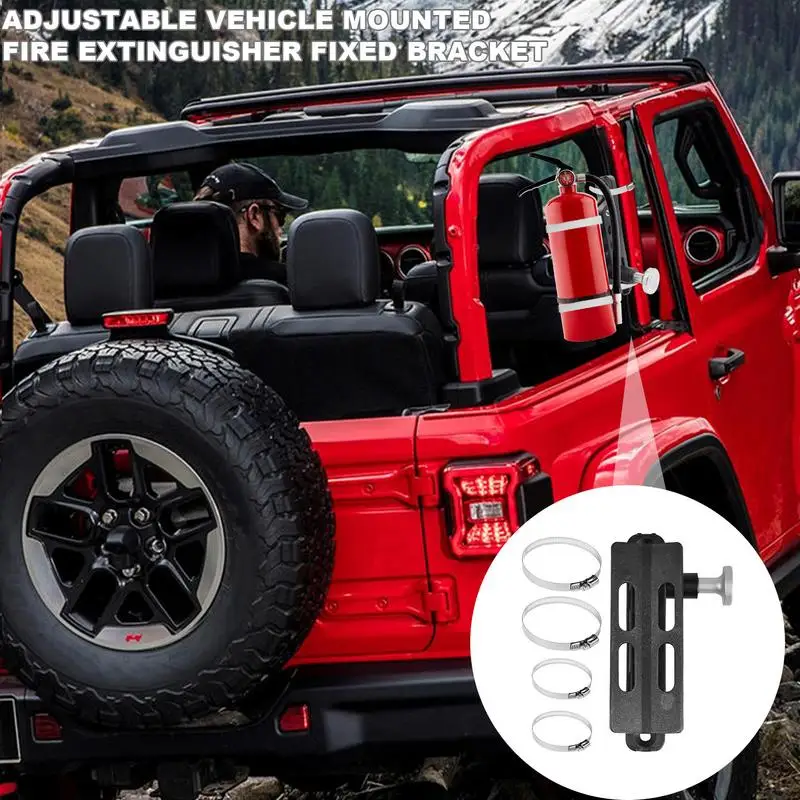 Fire Extinguisher Mount Quick Release Heavy Duty Wall Mount Bracket Secure Car Bracket For Safety Fits Most Popular Brands For