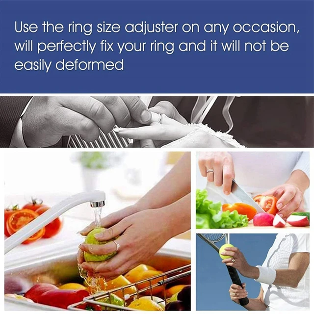 Ring Size Adjuster for Loose Rings Invisible Ring Guard Clip Transparent  Silicone Sizer Tightener Resizer 4 Sizes - AliExpress