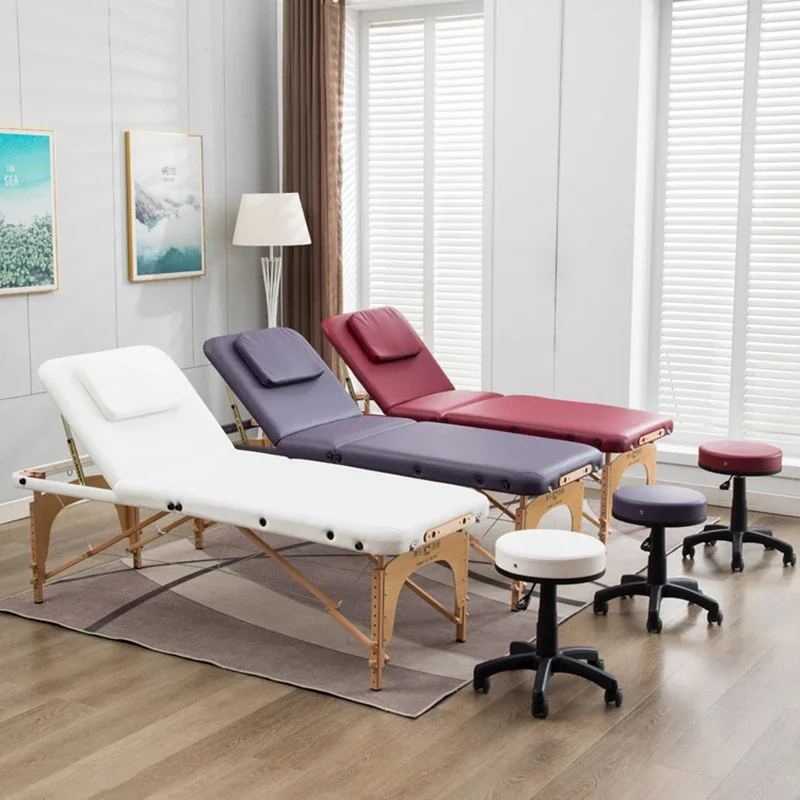 

Folding Portable Lash Massage Table Tattoo Wooden Adjust Comfort Massage Bed Ear Cleaning Camilla Masaje Beauty Furniture Soft