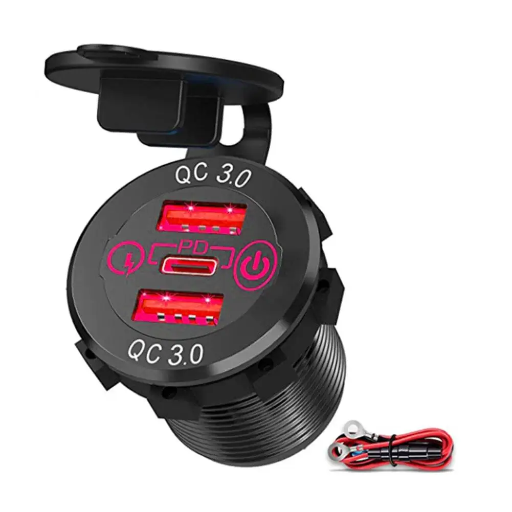 USB C    ,  QC3.0  F5T6  ġ  2 , PD3.0  Ʈ, 12V, 24V, 60W