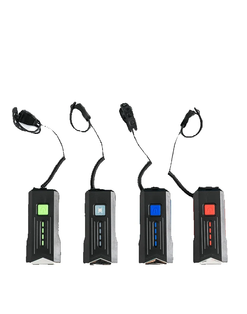 Bicycle mountain bike USb charging with horn power display headlight riding flashlight equipment_voghion.com