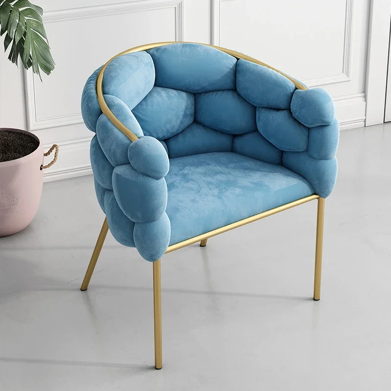 

Nordic Modern Minimalist Dinner Chairs Armrest Unique Make Up Ergonomic Chair Sofa Fashion Backrest Silla Comedor Home Furniture
