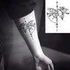 Waterproof Temporary Tattoo Sticker Body Art Love Wave Heartbeat Line Small Size Fake Tatto Flash Tatoo for Girl Women 6