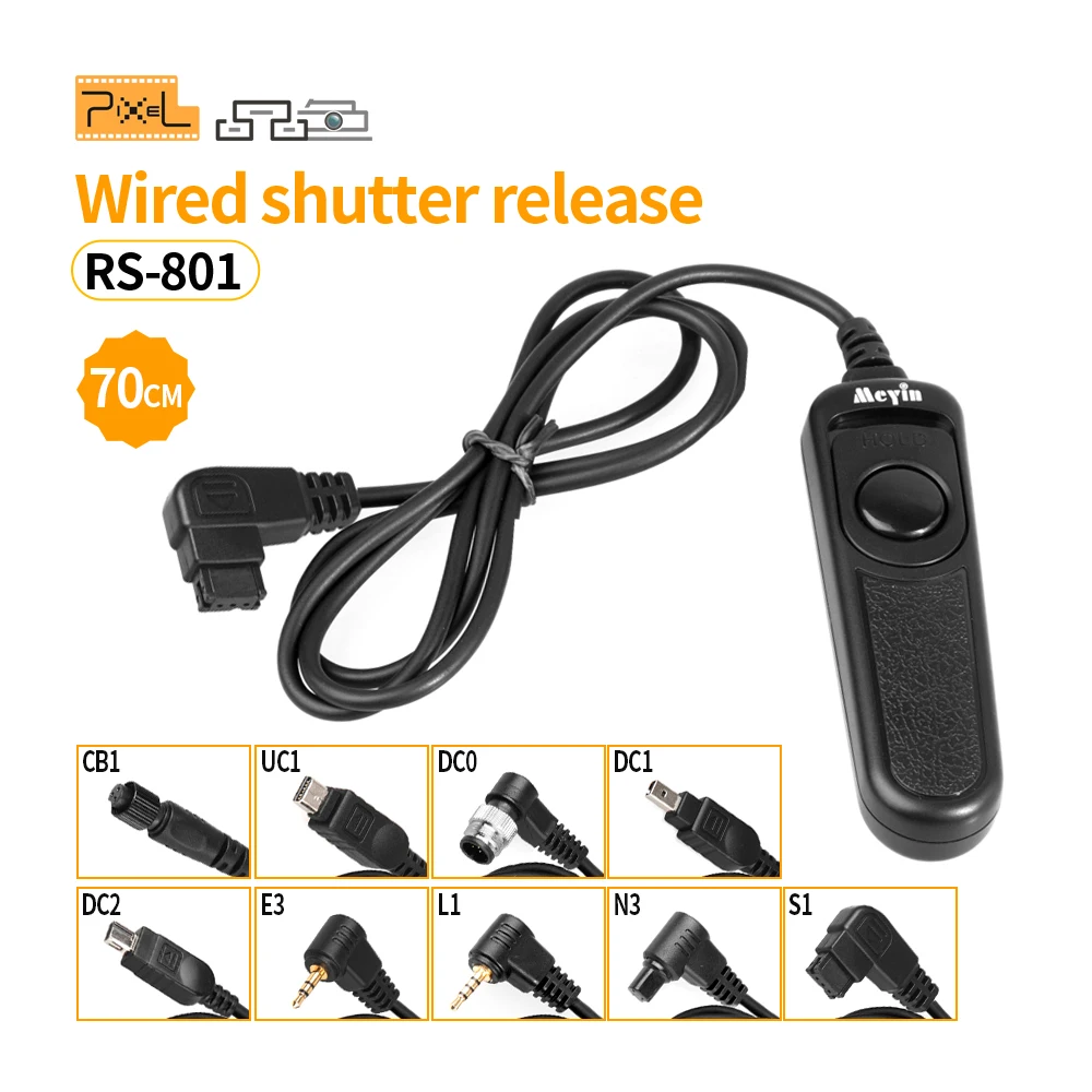 

PIXEL RS-801 Wireless Timer Shutter Release Remote Camera Accessories Control For Sony a6000 a7iii a6400 Fujifilm xt4 xt3 Canon