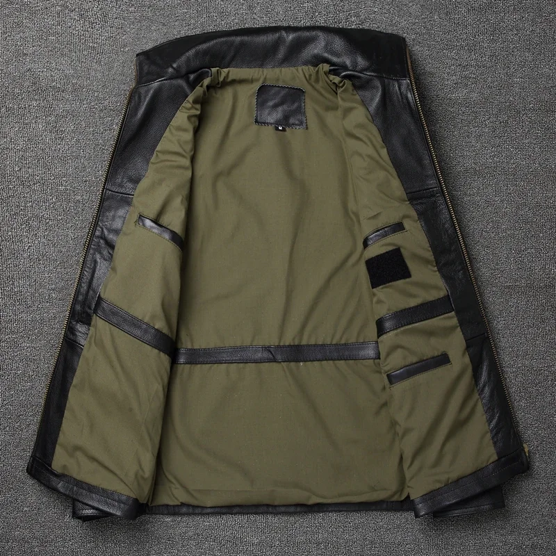 Men Leather Jacket M65 Hunting Jacket