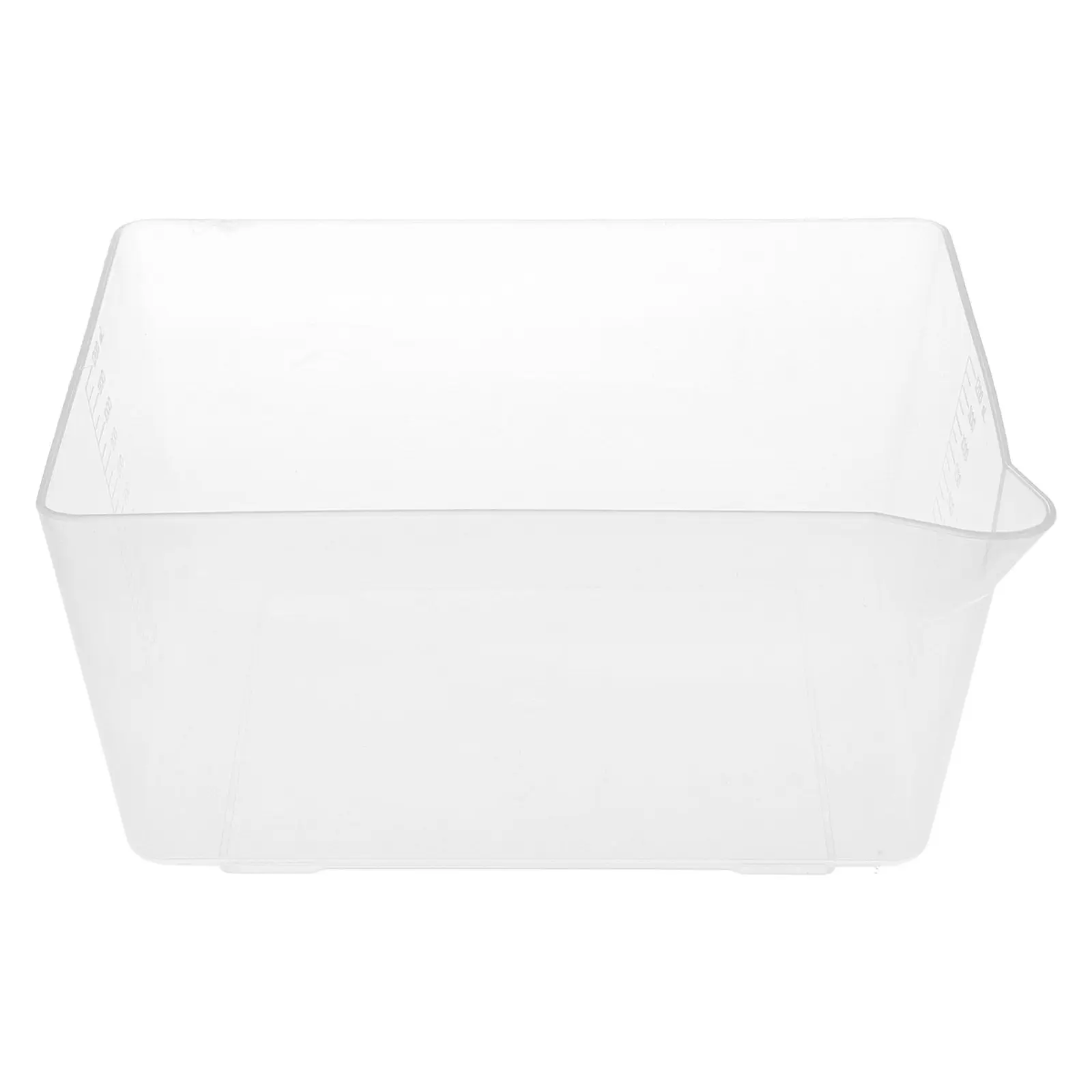 전자 저울 트레이 재사용 가능한 플라스틱 계량 접시 주방 저울용 투명 눈금 표시가 있는 휴대용 측정 그릇