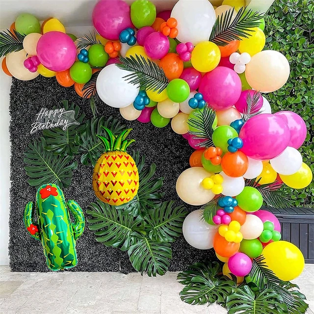 Arco globos Colores  Pool party decorations, Party decorations, Color