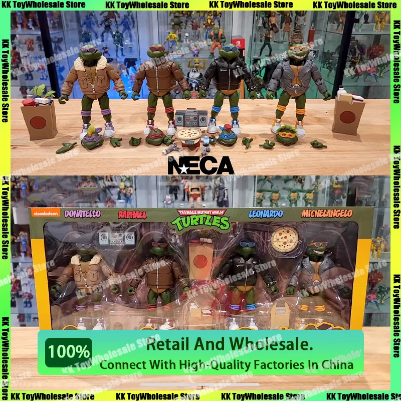 [Disponibile] Neca Punk Travestimento Tartarughe Figure Raphael Donatell Tmnt Tartarughe Anime Action Figure Statua Figurine Modello Regali Giocattoli