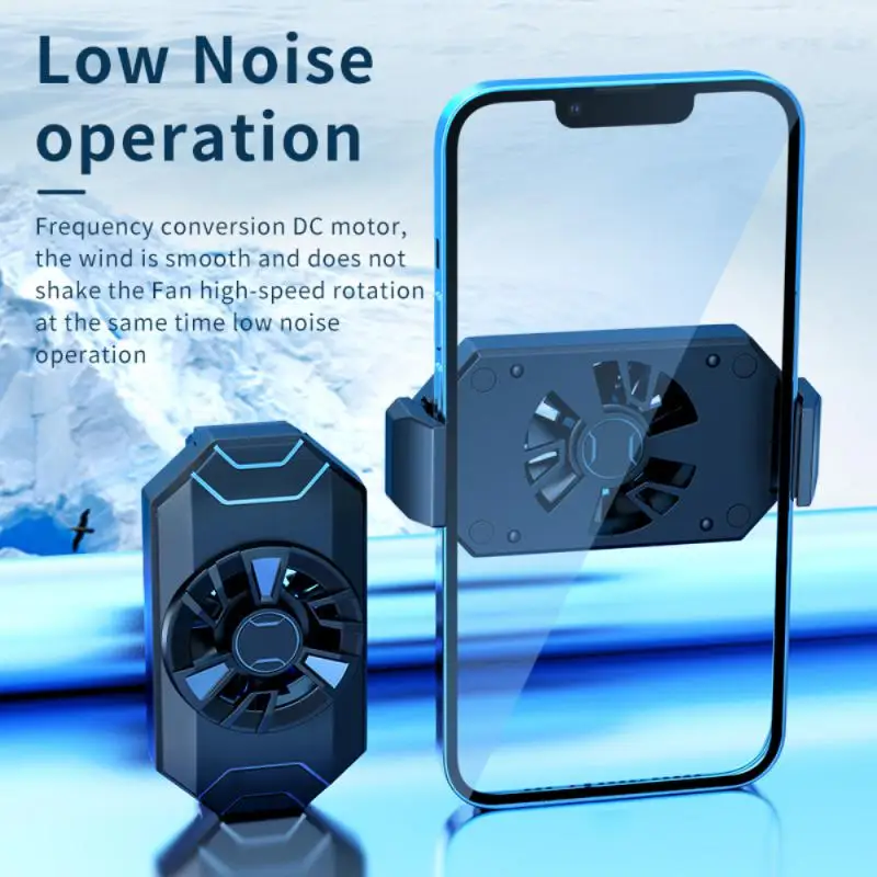 Gaming Cooling Fan Mini Mobile Phone Game Radiator Air-cooled