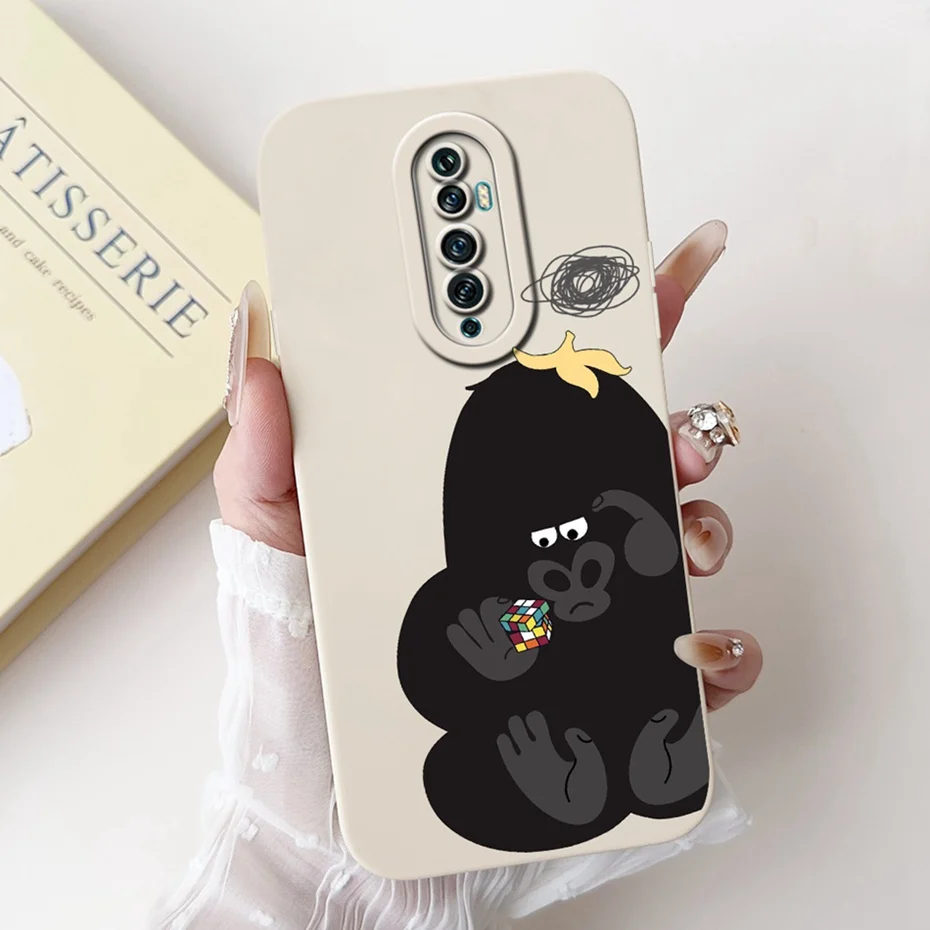 Cute Cartoon Soft Silicone Lens Protective Phone Case