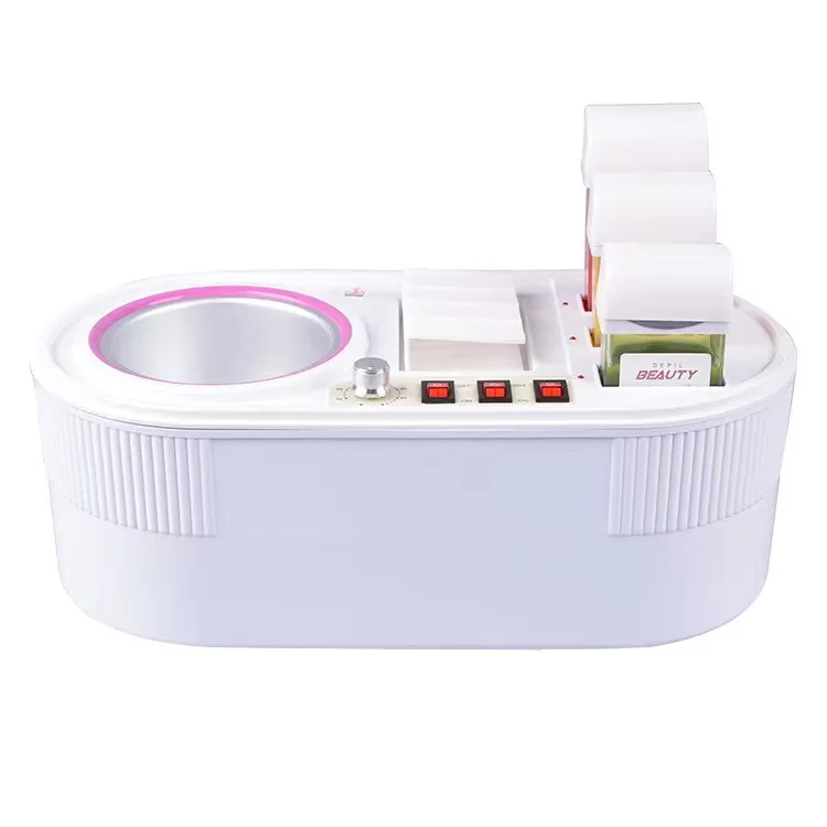 New Upgrade Stainless Steel Steamer 22 Cm 300w Large Capacity White Double Oven Wax Heater Pot for Beauty Salon