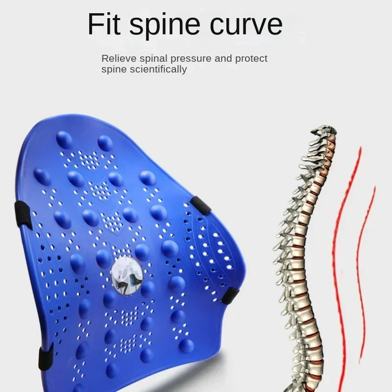 The New Universal Car Back Support Chair Massage Lumbar Support Waist Cushion Mesh Ventilate Cushion Pad For Car Office Home massage cushion