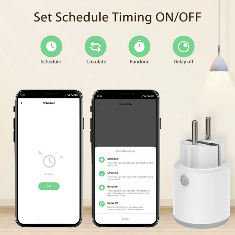 Matter 16A Wifi Smart Socket EU Plug with Power Monitor Tuya Smart Home Applianc