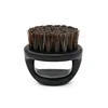 1Pcs Men's Beard Ring Brush Design Horse Bristle Men Shaving Brush Portable Barber Beard Brushes Salon Face Cleaning Razor Brush 6