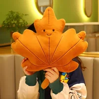 Sofa Cushion Maple Leaf Pillow Tree Leaf Toy Children's Company Sleeper Soothing Pillow 2