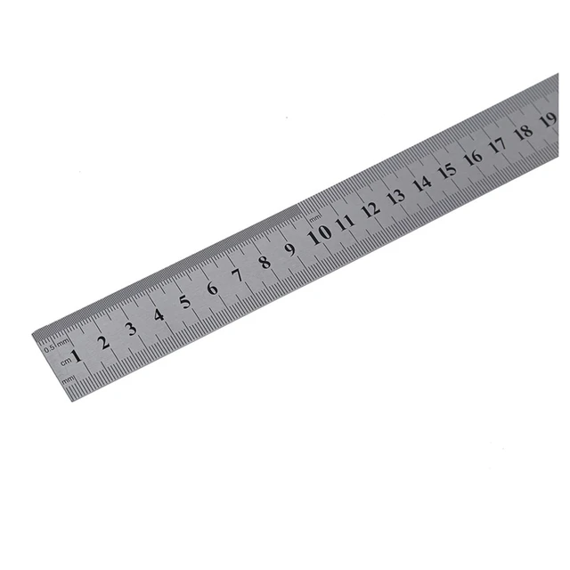 ZZTX Ruler Metal Straight Edge Ruler Stainless Steel Ruler 6 inch 12 inch 16 inch Ruler Set Rulers Bulk Set of 3