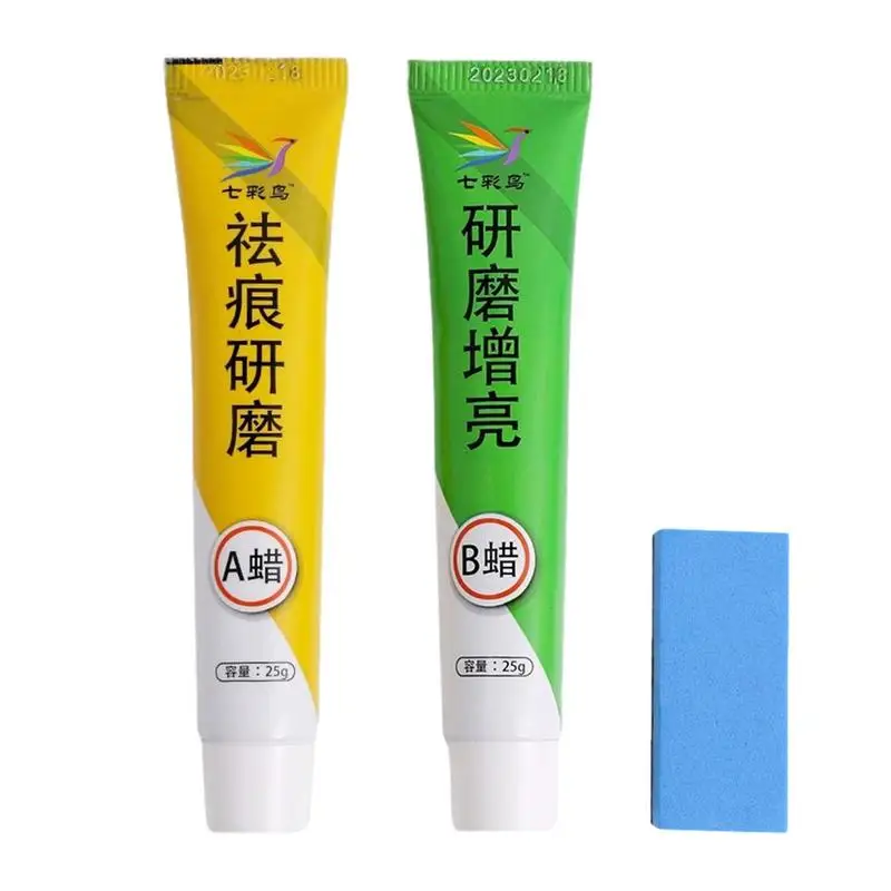 

Искусственный воск для универсального автомобильного детейлинга с губкой, краска для кузова автомобиля, товары для ухода за царапинами, автомобильные безопасные инструменты