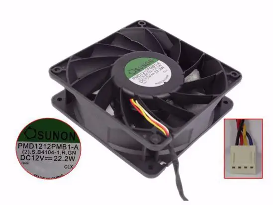 

A12038-80B-4RP-F2 DC 12V 2.70A 120x120x38 мм 4-проводной вентилятор охлаждения сервера