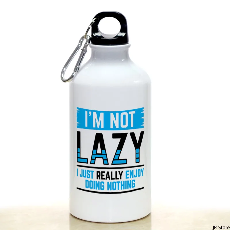 

I'm Not Lazy I Just Enjoy Doing Nothing Sport Water Bottle With Carabiner Gifts 17oz