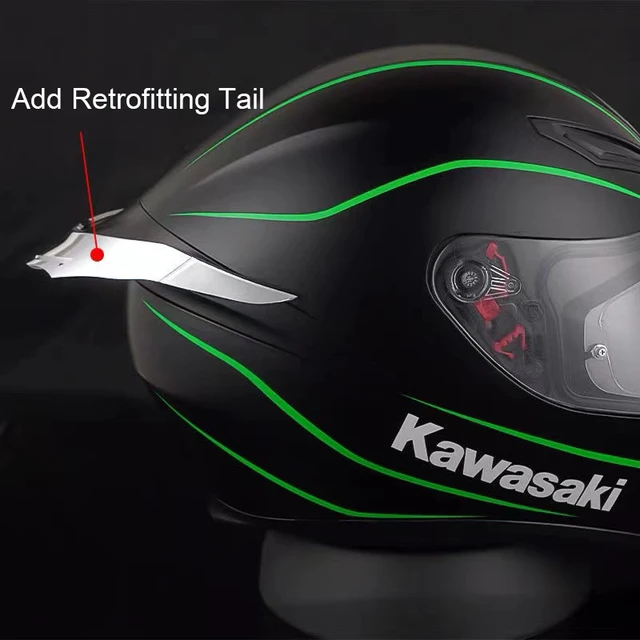 Tail Spoiler Aleron Casco Agv Motorcycle Accessories Helmet Tail