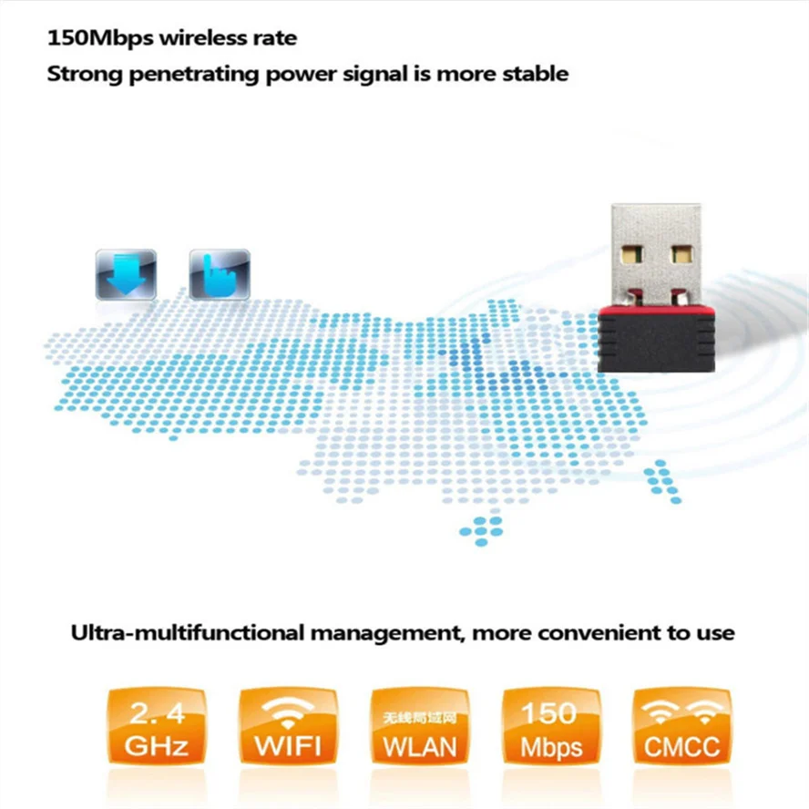 USB 150M 300M Mạng WiFi Không Dây 802.11n WIFI USB Adapter Với Anten Thích Hợp Cho Laptop Máy Tính Để Bàn máy Tính best usb wifi adapter