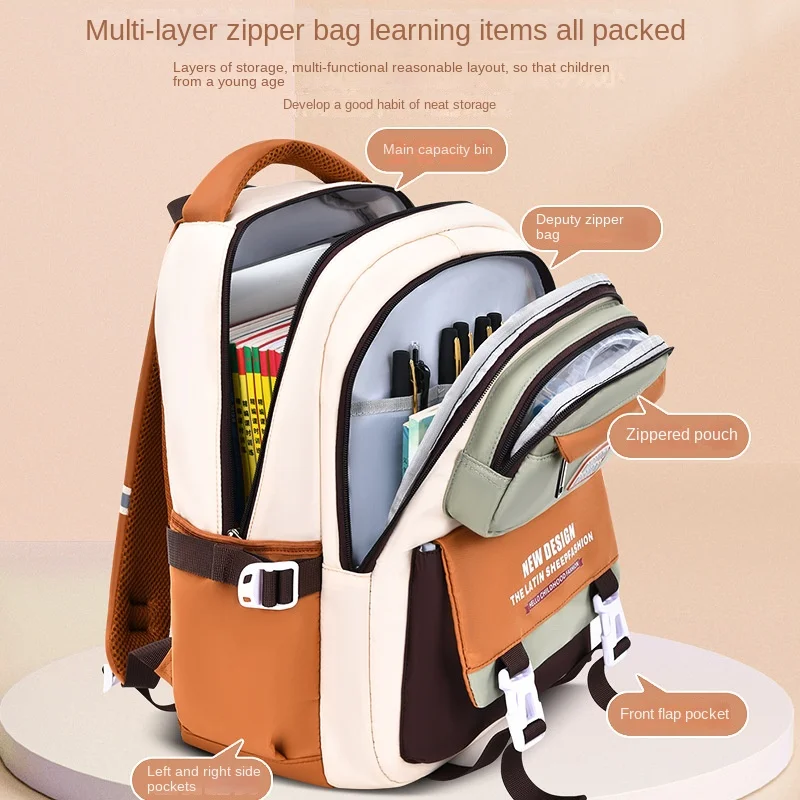 Kids Backpack Children School Bags Girls Boys Orthopedic School Backpack Waterproof Primary Schoolbag Book Bag Mochila Infanti 2