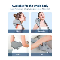Electric Shoulder Kneading Massage Shawl Automatic Neck Back Massager Wireless Back Muscle Trapezius Relaxing Massage Pillow 5
