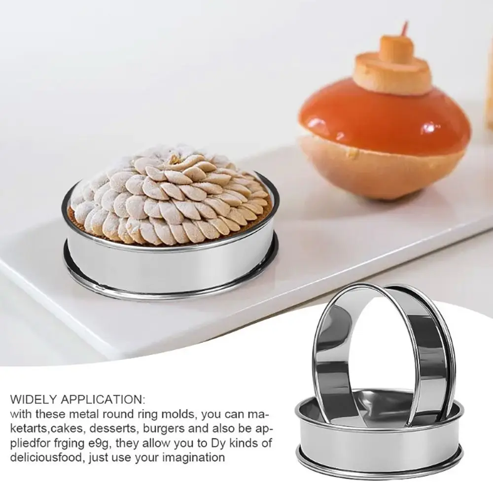 Stainless Steel Muffin Tart Rings for Baking