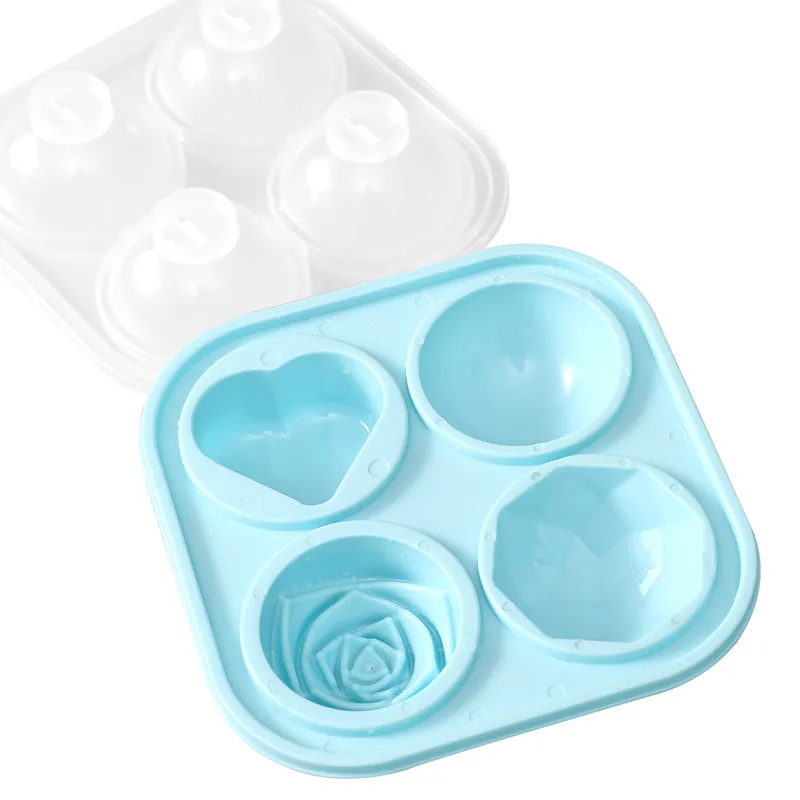 WOPO2258 / 4 Holes Large Square Ice Cube Tray