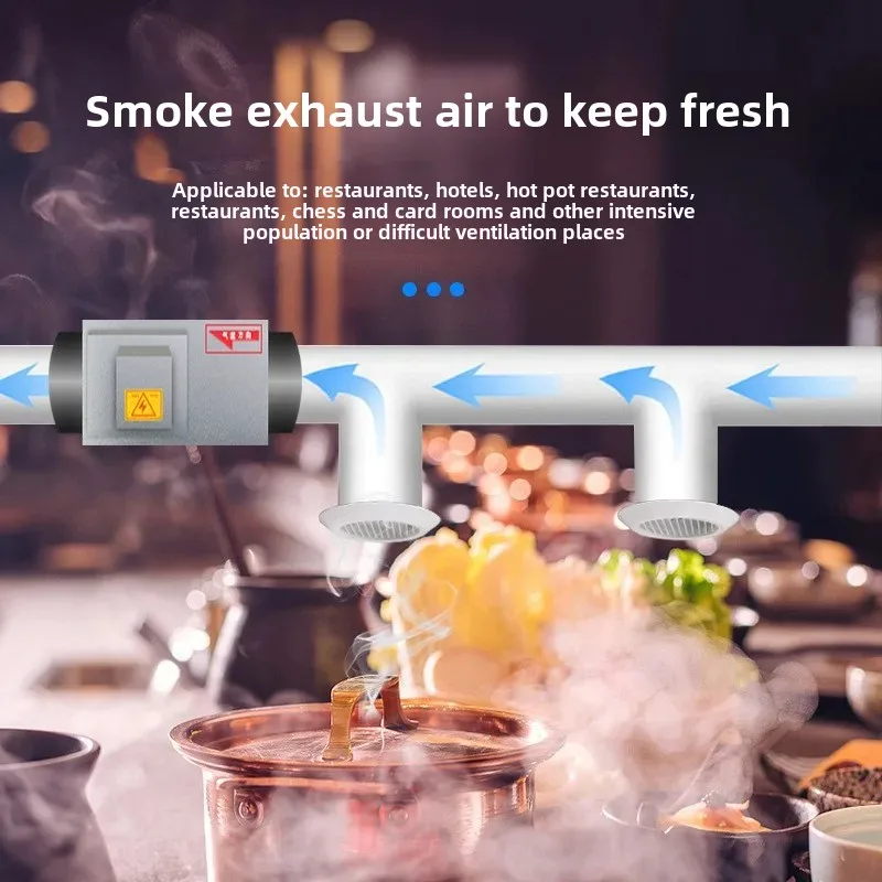 One-way Standard Fresh Air Ventilator, Silent Whole House Purification, Indoor Ventilation, Ventilator, Exhaust Air Supply,