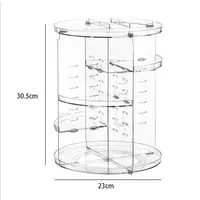 Storage Box for Cosmetic Organizer with 70% Space Saving Large-capacity Makeup Organizer with 360 Rotating Design for Vanity 1