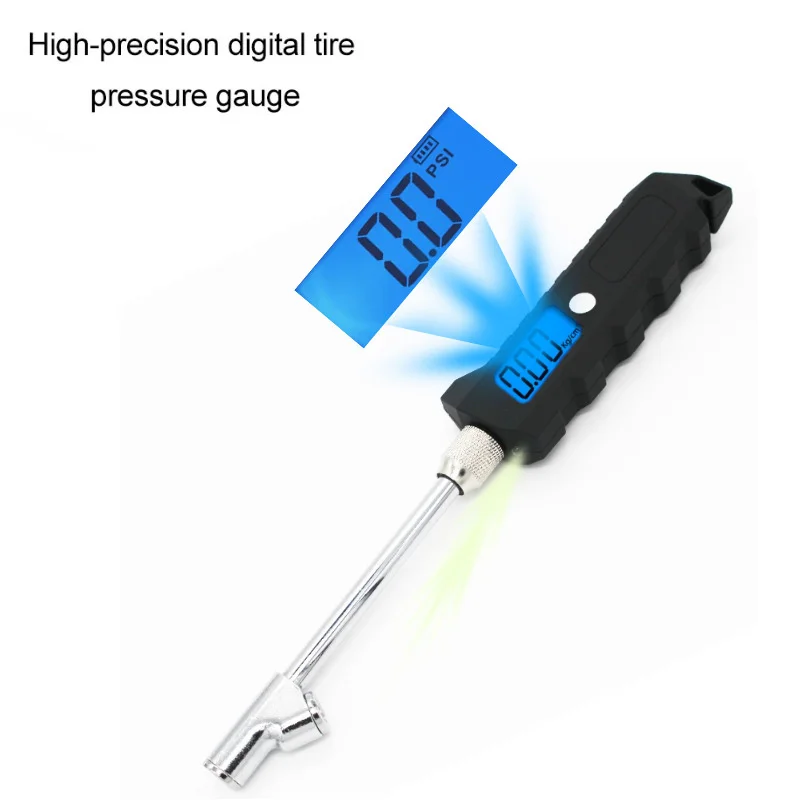 대형 트럭 타이어 압력 측정기 10pcs, L LCD 발광 디스플레이 듀얼 헤드 디지털 디스플레이의 정밀 측정