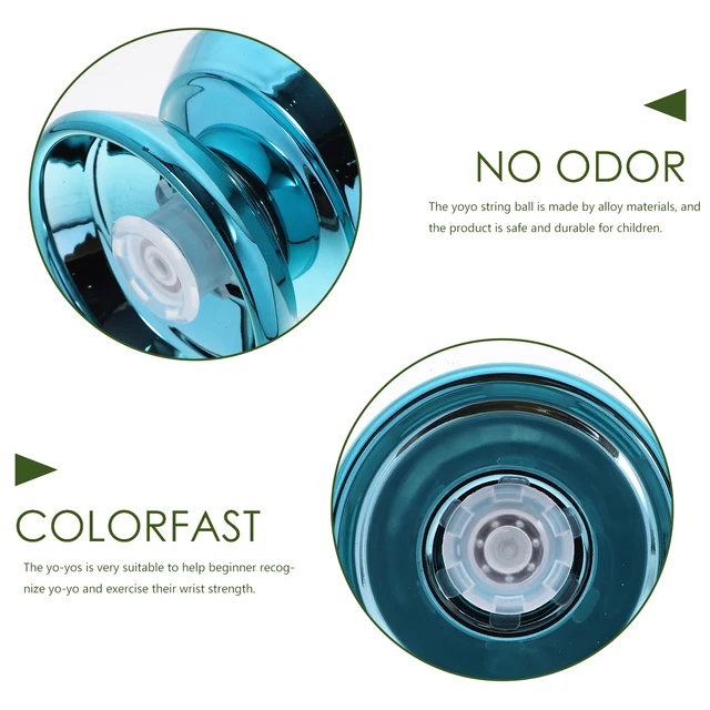 1 set Beginner Yo-yo Blue Fixed Shaft String Ball Toy for Kids String Ball Toy Educational Competition Small Size Yoyo 4