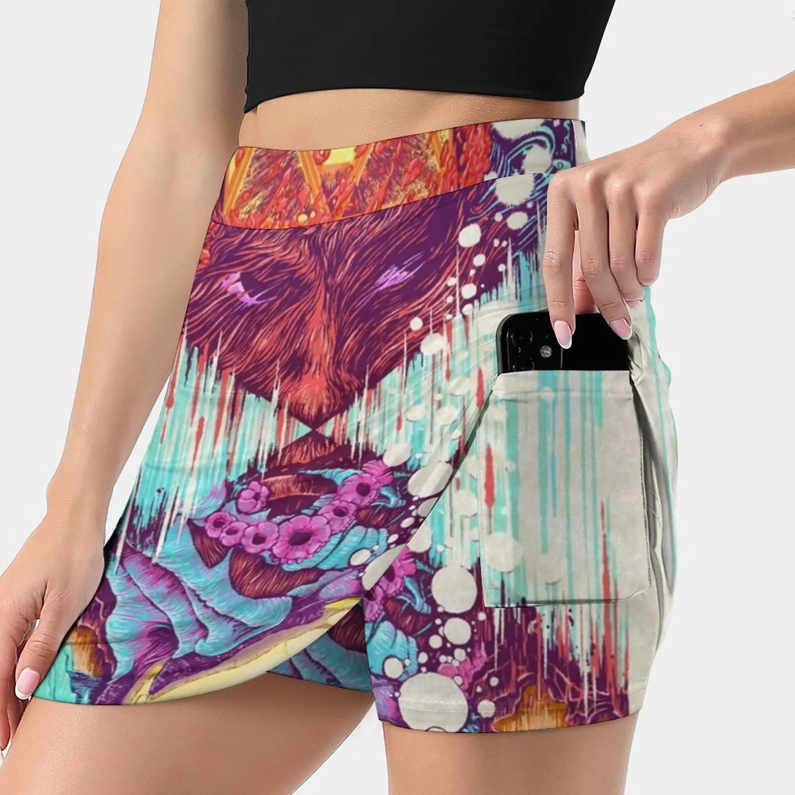 

Psychonaut Skirts Woman Fashion 2022 Pant Skirt Mini Skirts Office Short Skirt Sacred Geometry Mysticism Visionary Art