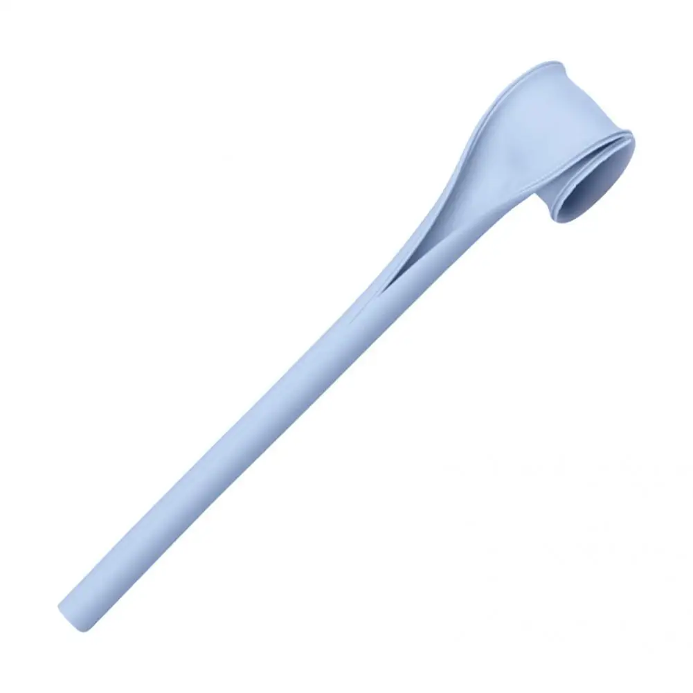 Useful Straw Long Lifespan Silicone Stirring Straw One Click Open Drinking for Kitchen Home